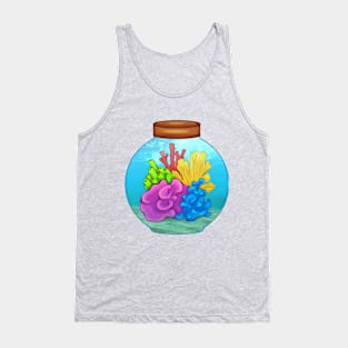 Corals in Mason Jar Tank Top